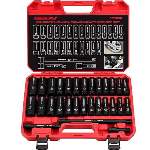 29-Piece Impact Socket Set with Extension Bars