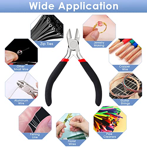 Craft wire cutters with flush cutting pliers