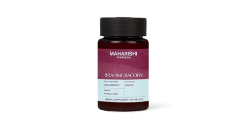 Brahmi (Bacopa) Capsules | Ayurvedic Brain Tonic | Supports Mental Clarity & Focus | Vegan, Non-GMO | Maharishi Ayurveda