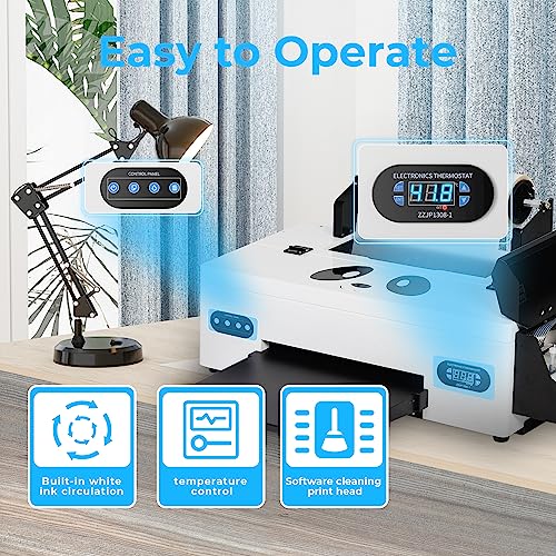 Procolored A3 DTF Printer Transfer Printing Machine with White Ink Circulation and Semi-Automatic Cleaning System for DIY Print T-Shirt L1800 Direct to Film Printer (Printer+Oven+Ink)