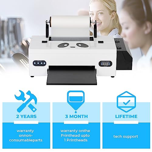 Procolored A3 DTF Printer Transfer Printing Machine with White Ink Circulation and Semi-Automatic Cleaning System for DIY Print T-Shirt L1800 Direct to Film Printer (Printer+Oven+Ink)