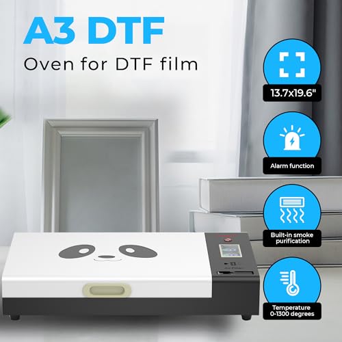 Procolored A3 DTF Printer Transfer Printing Machine with White Ink Circulation and Semi-Automatic Cleaning System for DIY Print T-Shirt L1800 Direct to Film Printer (Printer+Oven+Ink)