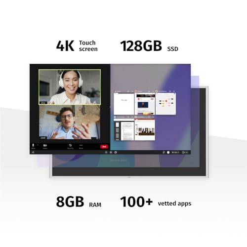 Vibe S1 55″ Smart Board, 55 Inch Interactive Display, 4K UHD Touch Screen All-in-One Computer for Office and Classroom with Chrome OS & Open App Ecosystem (Board Only)