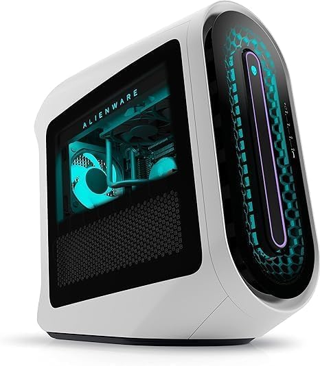 NEWDell Alien.Ware Aurora R15 Gaming Desktop 13th Gen_Intel i9 13900KF 24-Core 64GB RAM GeForce RTX 4090 Wi-Fi 6 Win11 1350W PSU Liquid Cooling 【Clear Side Panel 】 (White Clear Side Panel, 4TB SSD)