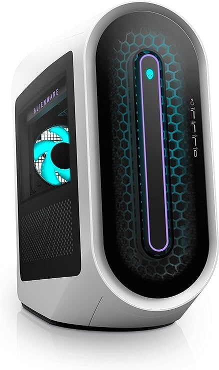 NEWDell Alien.Ware Aurora R15 Gaming Desktop 13th Gen_Intel i9 13900KF 24-Core 64GB RAM GeForce RTX 4090 Wi-Fi 6 Win11 1350W PSU Liquid Cooling 【Clear Side Panel 】 (White Clear Side Panel, 4TB SSD)