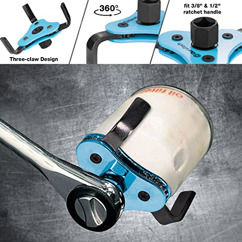 DURATECH 8-Piece Oil Filter Tool Set with Case