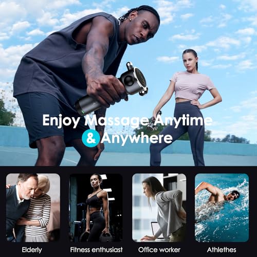 TILAT Rapid Release Therapy Massager, Deep Tissue Vibrating Muscle Massager - Handheld Cordless Massager for Small Muscle Areas Pain Relief and Fascial Binding - Trigger Point Therapy Massage