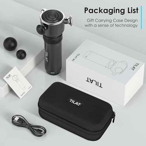 TILAT Rapid Release Therapy Massager, Deep Tissue Vibrating Muscle Massager - Handheld Cordless Massager for Small Muscle Areas Pain Relief and Fascial Binding - Trigger Point Therapy Massage