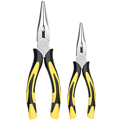 ZUZUAN Premium Long Nose Pliers Set - 8" & 6