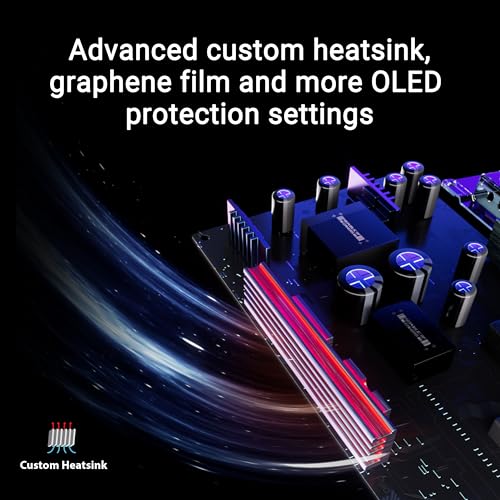 ASUS ROG Swift 32” 4K OLED Gaming Monitor (PG32UCDM) - UHD (3840 x 2160), QD-OLED, 240Hz, 0.03ms, G-SYNC Compatible, Custom Heatsink, Graphene film, 99% DCI-P3, True 10-bit, 90W USB-C, 3 year warranty