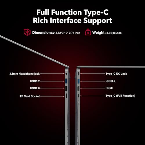 ACEMAGIC Gaming Laptop AMD Ryzen 7 5700U(8C/16T), Radeon RX Vega 8 Graphics,16.1“FHD Display,16GB RAM 512GB NVMe SSD Laptop Computer with Backlit KB,Type_C (Full Function),WiFi 6, 53Wh Battery