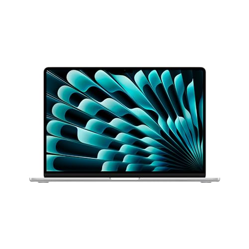 Apple 2024 MacBook Air 15-inch Laptop with M3 chip: 15.3-inch Liquid Retina Display, 16GB Unified Memory, 512GB SSD Storage, Backlit Keyboard, 1080p FaceTime HD Camera, Touch ID; Silver