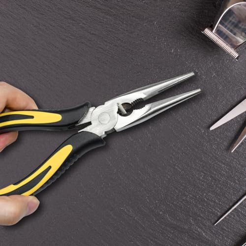 ZUZUAN Premium Long Needle Nose Pliers Set, 8” & 6”
