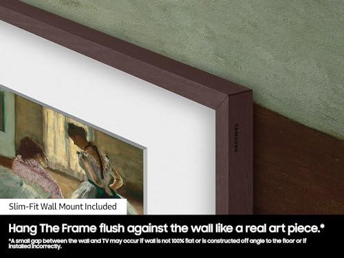 SAMSUNG 65-Inch Class QLED 4K LS03D The Frame Series Quantum HDR Smart TV w/ Dolby Atmos, Art Mode, Anti-Reflection, Customizable Frame, Slim Fit Wall Mount with Alexa Built-In (QN65LS03D, 2024 Model)