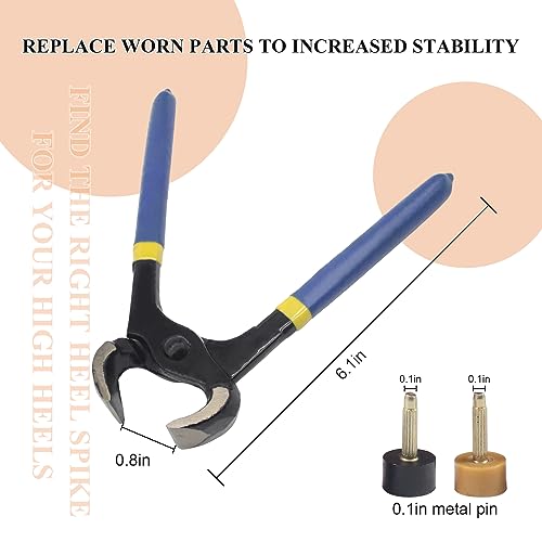 High Heel Replacement Tips, Round and Square Caps