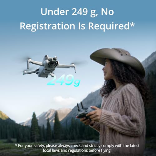 DJI Mini 4 Pro Fly More Combo (DJI RC 2) Drone with 128GB Memory Card- Lightweight and Foldable Mini Camera Drone with 4K HDR Video, True Vertical Shooting, and Intelligent Features (2 Items)