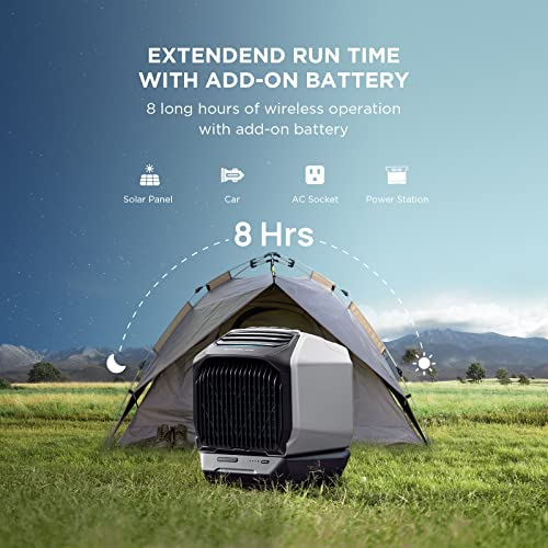 EF ECOFLOW WAVE 2 Portable Air Conditioner, Air Conditioning Unit with Heat, Portable AC for Outdoor Tent Camping/RVs or Home Use (Battery Not Included)