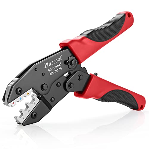 Plustool Ratcheting Crimping Tool for Heat Shrink Connectors