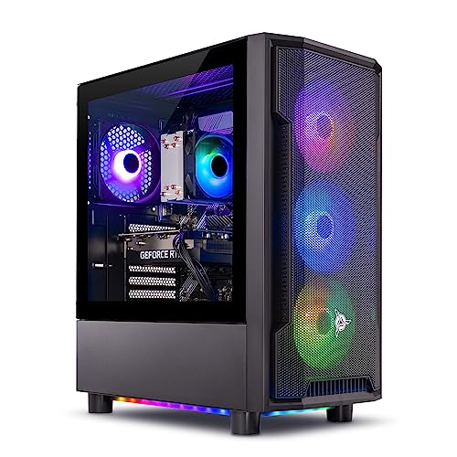 Skytech Shadow Gaming PC, Intel i5 13400F 2.5 GHz (4.6GHz Turbo Boost), NVIDIA RTX 4060 8GB GDDR6X, 2TB SSD, 32GB DDR5 RAM 5200 RGB, 650W Gold PSU, Wi-Fi, Win 11 Home
