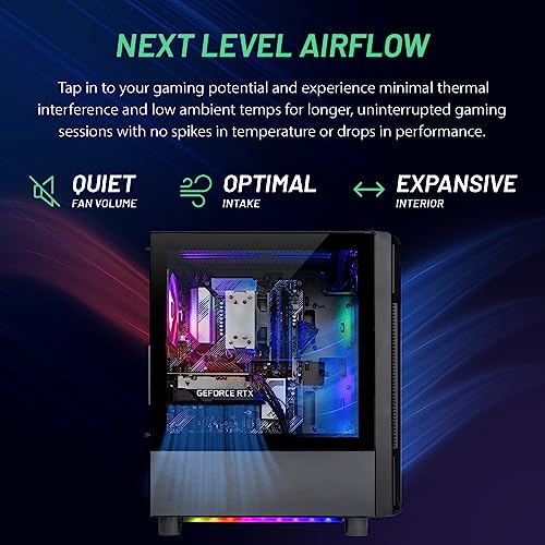 Skytech Shadow Gaming PC, Intel i5 13400F 2.5 GHz (4.6GHz Turbo Boost), NVIDIA RTX 4060 8GB GDDR6X, 2TB SSD, 32GB DDR5 RAM 5200 RGB, 650W Gold PSU, Wi-Fi, Win 11 Home