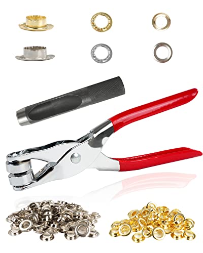 150Pcs 1/2" Grommet Tool Kit with Leather Punch