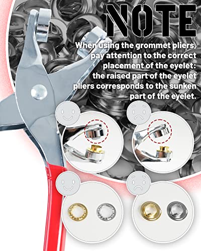 150Pcs 1/2" Grommet Tool Kit with Leather Punch