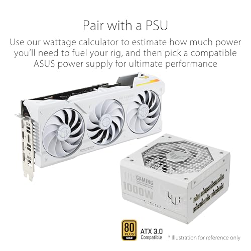 ASUS TUF Gaming NVIDIA GeForce RTX™ 4070 Ti Super White OC Edition Gaming Graphics Card (PCIe 4.0, 16GB GDDR6X, HDMI 2.1a, DisplayPort 1.4a)