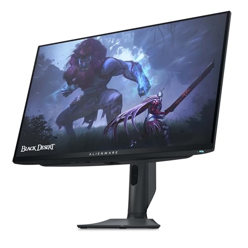 Alienware AW2725DF OLED Gaming Monitor - 26.7-inch Quantom-Dot WQHD (2560x1440) 360Hz 0.03Ms Display, AMD FreeSync Premium Pro, HDMI/DP/USB 3.2 Gen1, Height/Tilt/Swivel/Pivot Adjustability - Black
