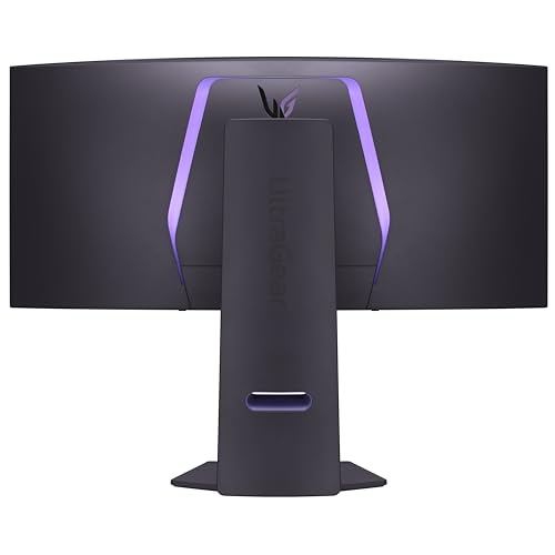 LG 34GS95QE 34-inch Ultragear OLED Curved Gaming Monitor WQHD 800R 240Hz 0.03ms DisplayHDR True Black 400 AMD FreeSync Premium Pro NVIDIA G-Sync HDMI 2.1 DisplayPort Tilt/Height/Swivel Stand Black