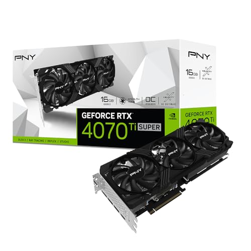 PNY GeForce RTX™ 4070 Ti Super 16GB Verto™ Overclocked Triple Fan Graphics Card DLSS 3