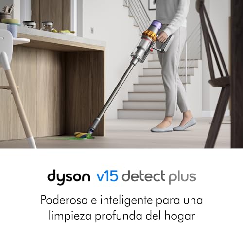Dyson V15 Detect Plus Cordless Vacuum, Yellow/Nickel