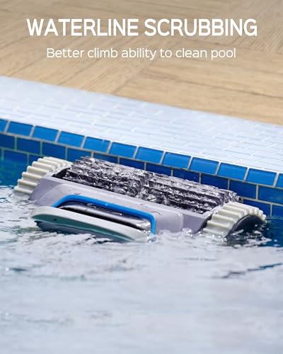 WYBOT S1 Premium Wall Climbing Cordless Pool Vacuum, Robotic Pool Cleaner Pool Robot with Smart Mapping, Powerful Suction, APP Mode, 180mins Runtime, Fast Charing Fit for Inground Pools