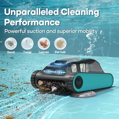 (2024 Upgraded) AIPER Scuba S1 Pool Vacuum for Inground Pools, Cordless Robotic Pool Cleaner, Wall Climbing, Smart Navigation, 150 min Battery Life, for Pools up to 1,600 Sq.ft