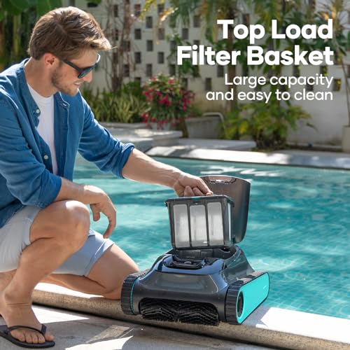 (2024 Upgraded) AIPER Scuba S1 Pool Vacuum for Inground Pools, Cordless Robotic Pool Cleaner, Wall Climbing, Smart Navigation, 150 min Battery Life, for Pools up to 1,600 Sq.ft