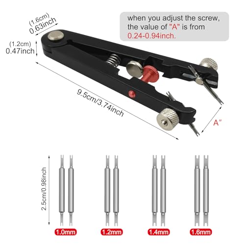 Watch Spring Bar Plier Tool Set with 10 Pins