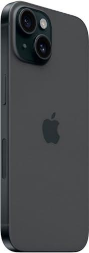 Apple iPhone 15 Plus, 128GB, Black - Unlocked (Renewed)