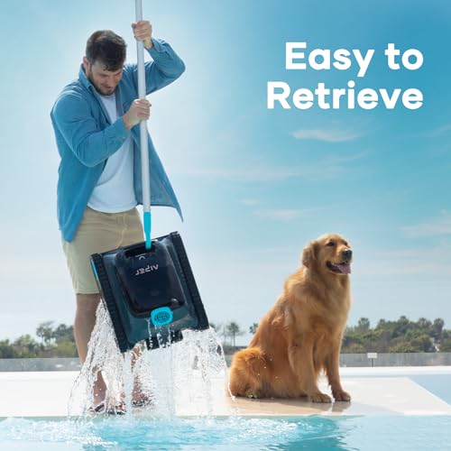 (2024 New) AIPER Scuba S1 Cordless Robotic Pool Cleaner, Wall Climbing Pool Robot Vacuum, WavePath Navigation 2.0 with Periodic Cleaning, Last 150 Minutes for In-ground Pools up to 1600 Sq.ft (Blue)