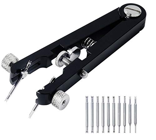 TEXNEWS Watch Spring Bar Plier Tool Set-10 Tips
