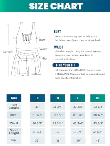 Sexyasasii Women Tennis Dress with Built in Shorts and Bra Sleeveless Casual Backless Golf Dress Athletic Dress with Pockets Black