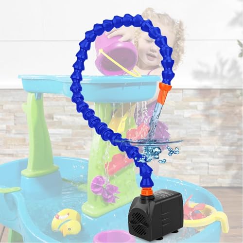 Water Table Pump - ETL Certified Power Cable Kids Water Table Accessories （Fun Summer） Outdoor Splash Water Game Toys for Kids