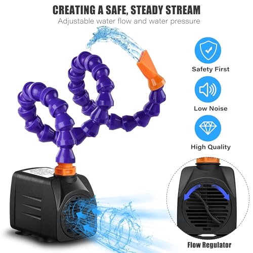 Water Table Pump - ETL Certified Power Cable Kids Water Table Accessories （Fun Summer） Outdoor Splash Water Game Toys for Kids