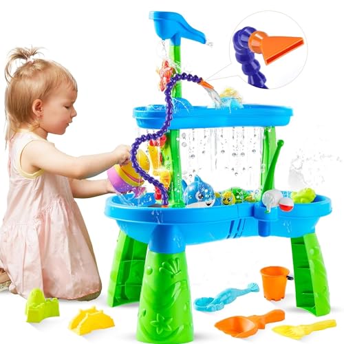 Water Table Pump - ETL Certified Power Cable Kids Water Table Accessories （Fun Summer） Outdoor Splash Water Game Toys for Kids