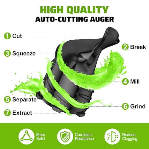 Cold Press Juicer, 5.3" Extra Large Feed Chute Fit Whole Fruits & Vegetables, 350W Professional Slow Masticating Juicer Machines, Easy to Clean