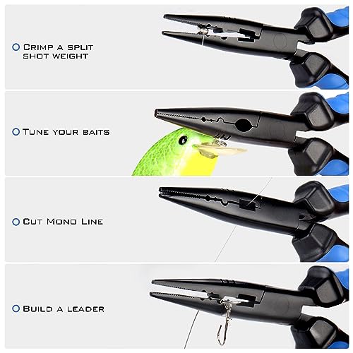 KastKing Intimidator 7" Straight Nose Fishing Pliers