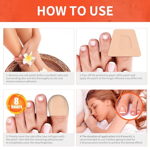 Toenail Fungus Treatment Extra Strength,Toe Nail Fungus Treatments 32 Pcs,Nighttime Renewal Fungus Nail Treatment Patch,One Patch Every Night for Effective Symptom Relief,Visible Results At A Glance