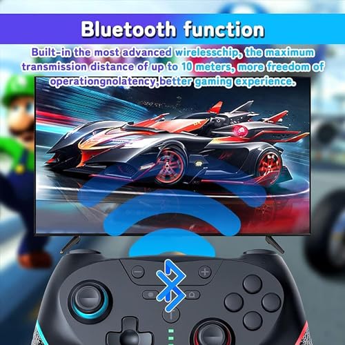 Switch Controller, Wireless Switch Pro Controllers for Switch/Switch Lite/Switch OLED, Switch Remote Gamepad with Joystick,with Wake-up, Turbo and Gyro axis, Programmable Wireless Switch Controller