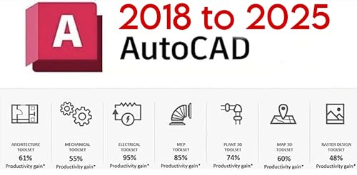 Auto CAD Software (3 Users, 5 years) (For all Devices Windows, Mac, Mobile) (2018 to 2025 all Original versions)