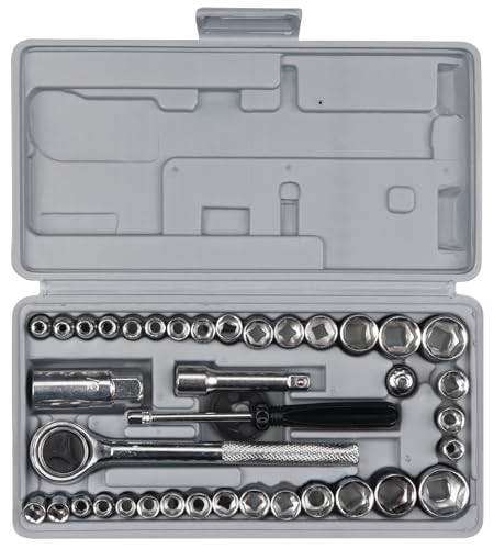 40-Piece Performance Tool Socket Set, 1/4" & 3/8" Drive
