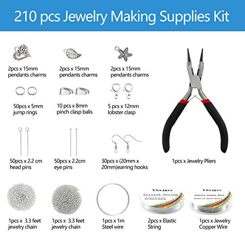 1330Pcs Jewelry Making Kit: Crystal Beads, Pliers, Accessories