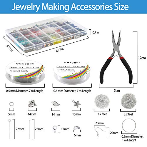 1330Pcs Jewelry Making Kit: Crystal Beads, Pliers, Accessories